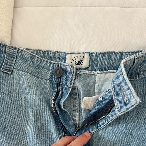 Vintage Lee Riveted High Rise Tapered Jeans 27 Made in USA - Picture 6 of 7